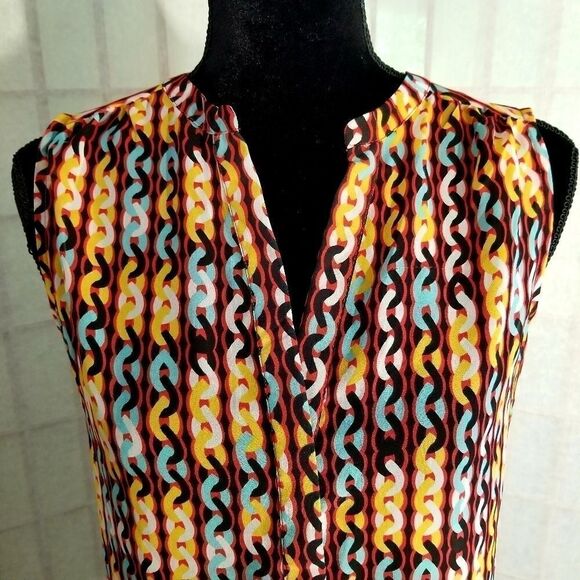 ⭐️ Banana Republic Multi-Colored Sheer Top - Picture 4 of 10